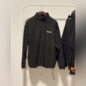 Essentials half zip up black jacket. Size M